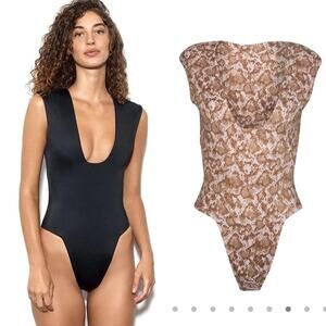 Dos Gardenias Jones One Piece Swimsuit Medusa Print Size 4